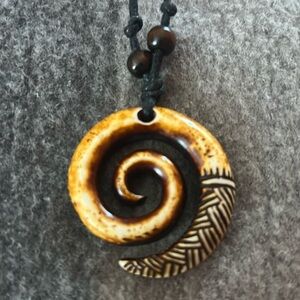 Tribal spiral necklace